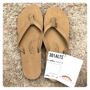 Rainbow sandals, NEVER WORN!